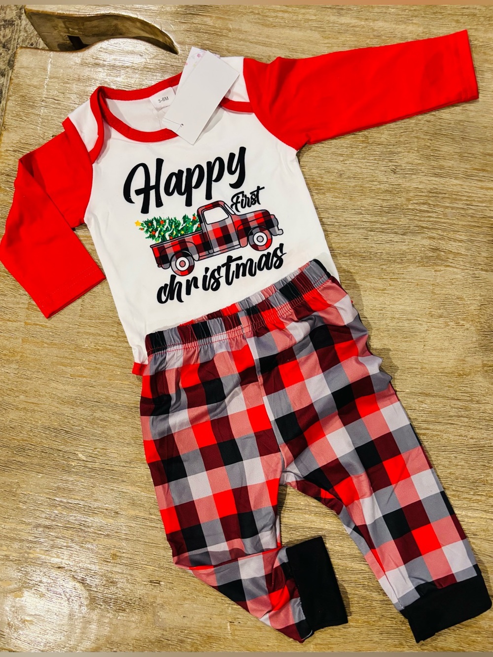 Size 3-6 Month Babies Happy 1st Christmas Set